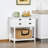 HOMCOM Coffee Bar Cabinet, Sideboard Buffet Cabinet, Kitchen Cabinet With 4 Drawers And Slatted Bottom Shelf For Kitchen, Living Room-1983209763