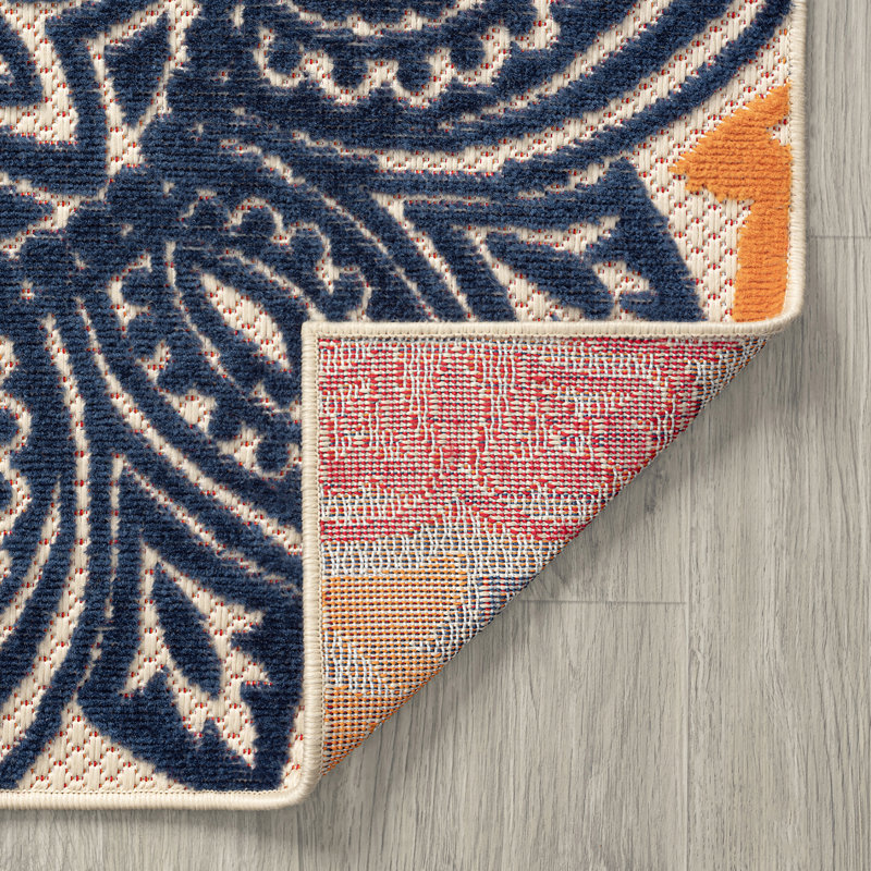 Tapis intérieur / extérieur en plastique polypropylène, Rond 5 pi 3 po