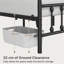 Metal Bed Frame with Vintage Headboard-69889966-116593953
