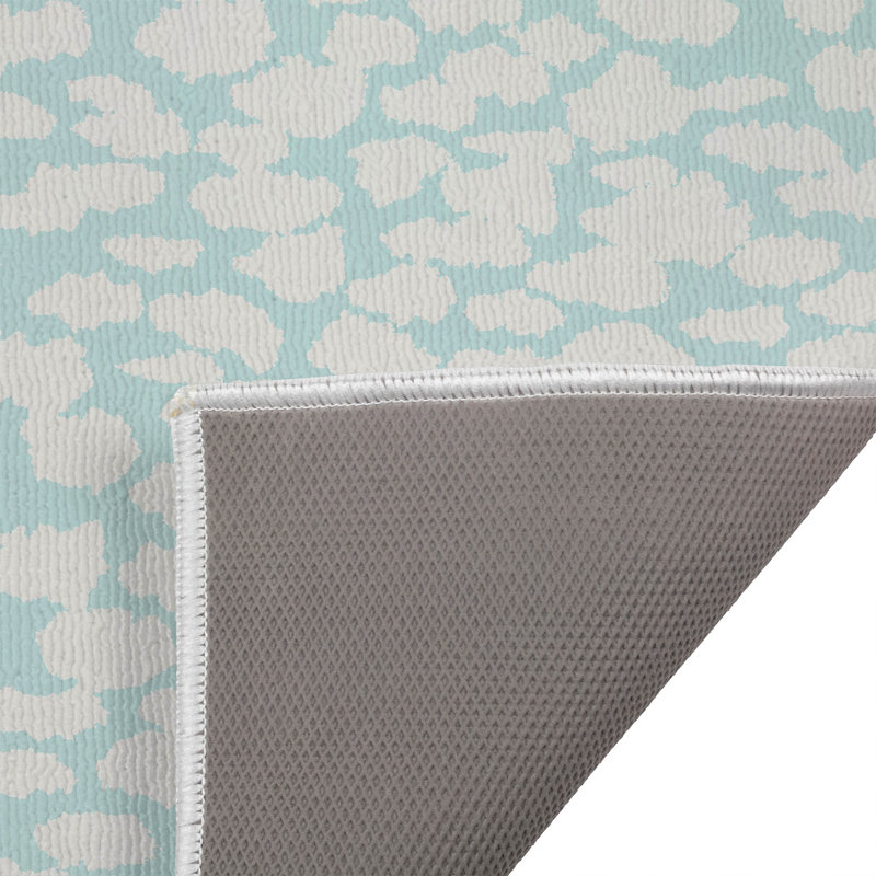 Paillasson Animal, Bleu clair / bleu, L 21 po x L 34 po