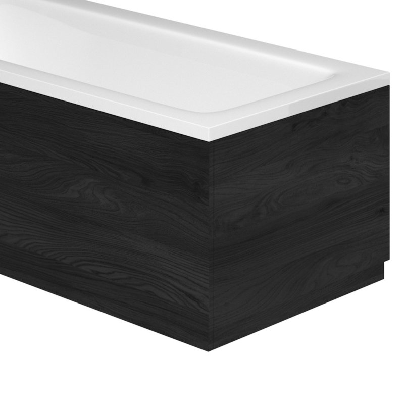 Stibbington Textured Bath End Panel, Black