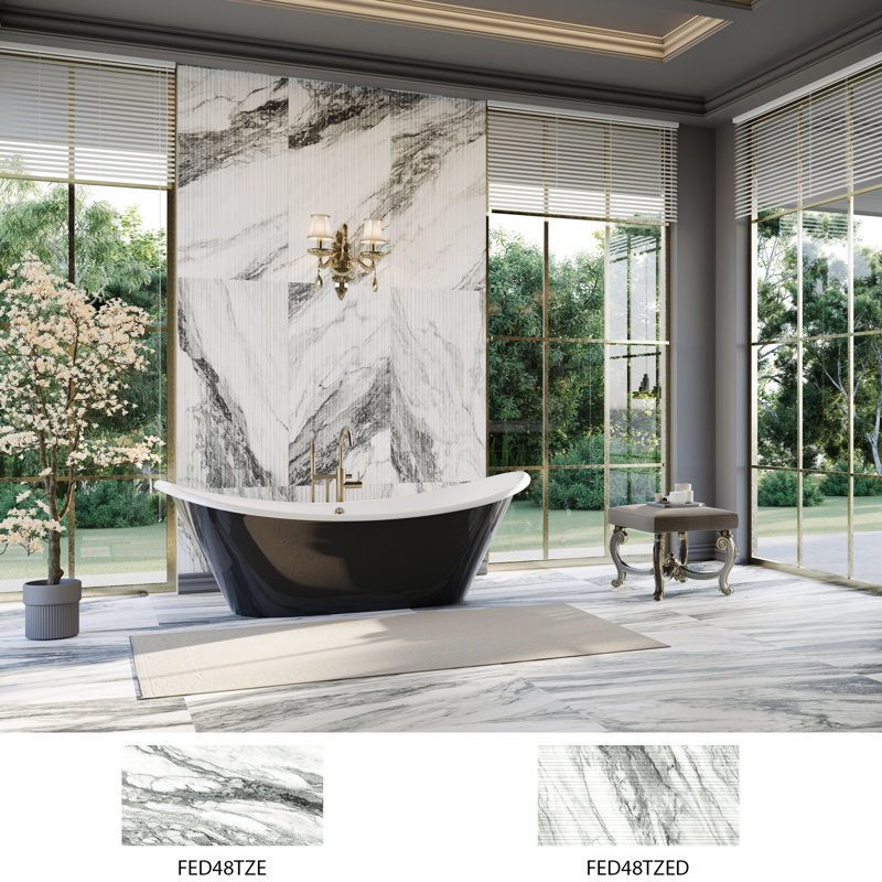 Touche 23-1/2 In. X 47-1/8 In. Porcelain Floor And Wall Tile