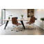 Chaise de bureau en cuir à hauteur ajustable 23 po avec dossier matelassé Mariello-103555074-103555076