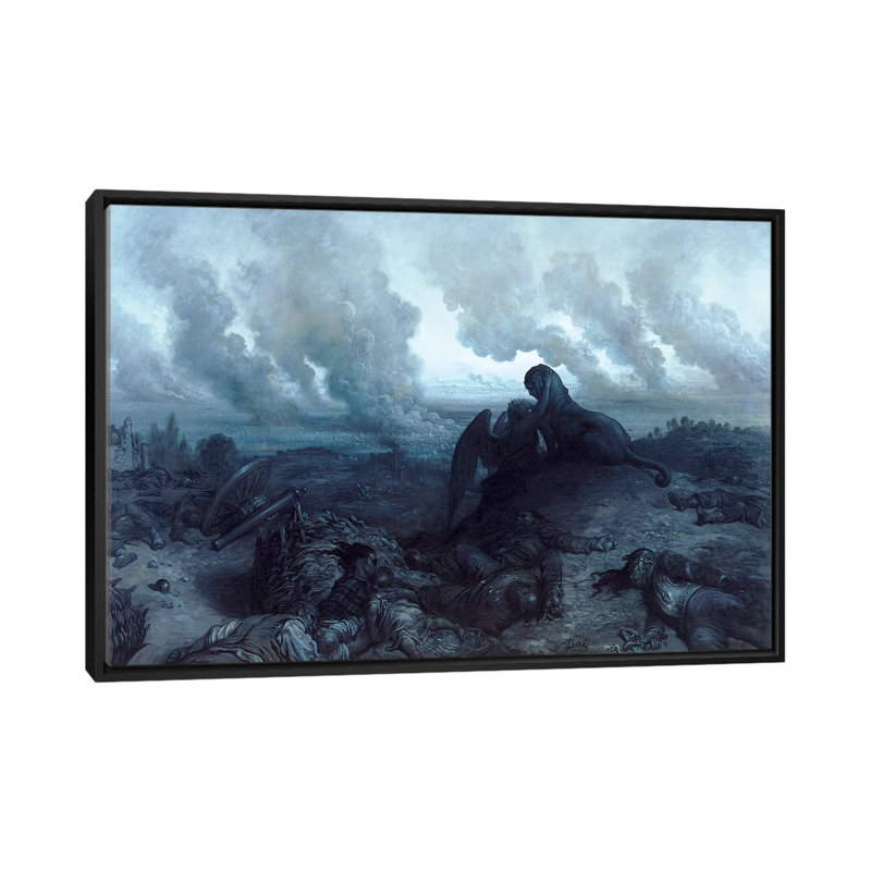 « the enigma, 1871 », impression sur toile, H 18 po x l 26 po x P 1,5 po, Toile avec cadre noir, Pas de tapis