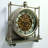 THE GEARS CLOCK Wall Clock with Real Moving Gears LU-LI_ 13 in "TROISVIERGES" SILVER-ANTIQUE