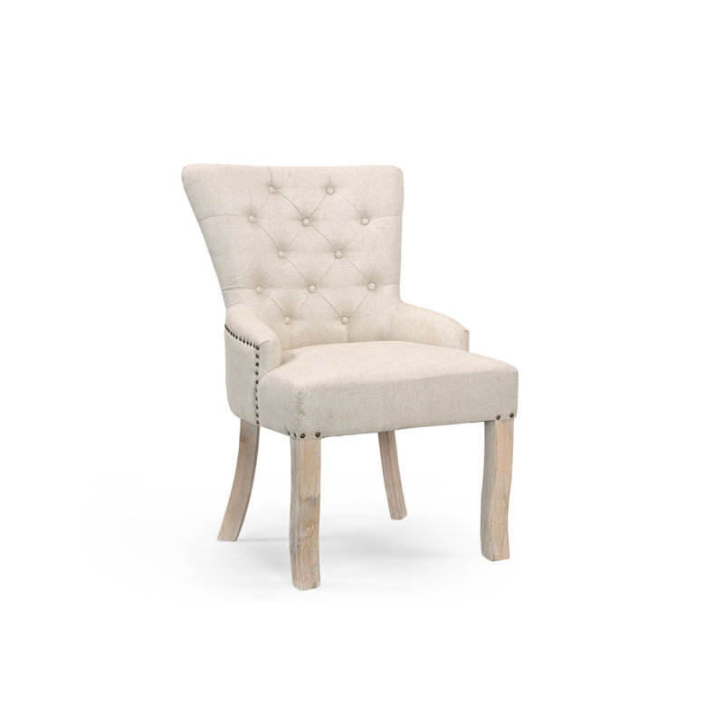 Aarohi Upholstered Solid Wood Accent Chair