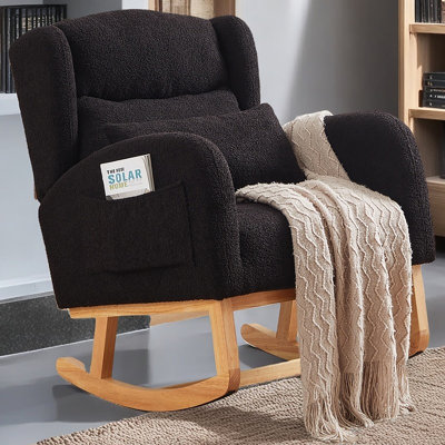 Chaise berçante moderne avec accoudoirs 27,2 po