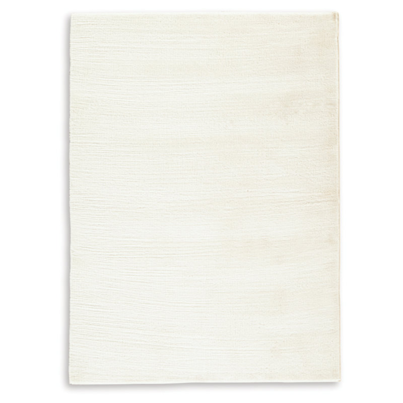Anaben 5' x 7' Ivory Cotton Synthetic Washable Rug