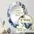 Blue Grey Ethereal Elixir Wall Mirror, Abstract Modern - Blue and Grey Ethereal Elixir II-710624131