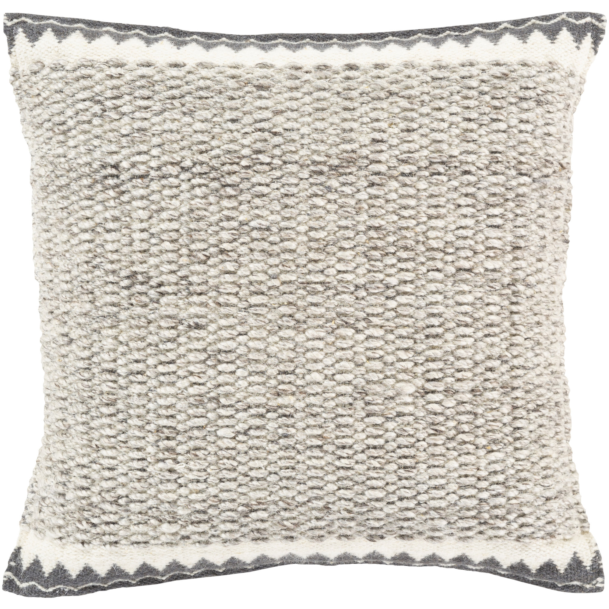 Reni Wool Throw Pillow, 18"H x 18"W, Polyester/Polyfill