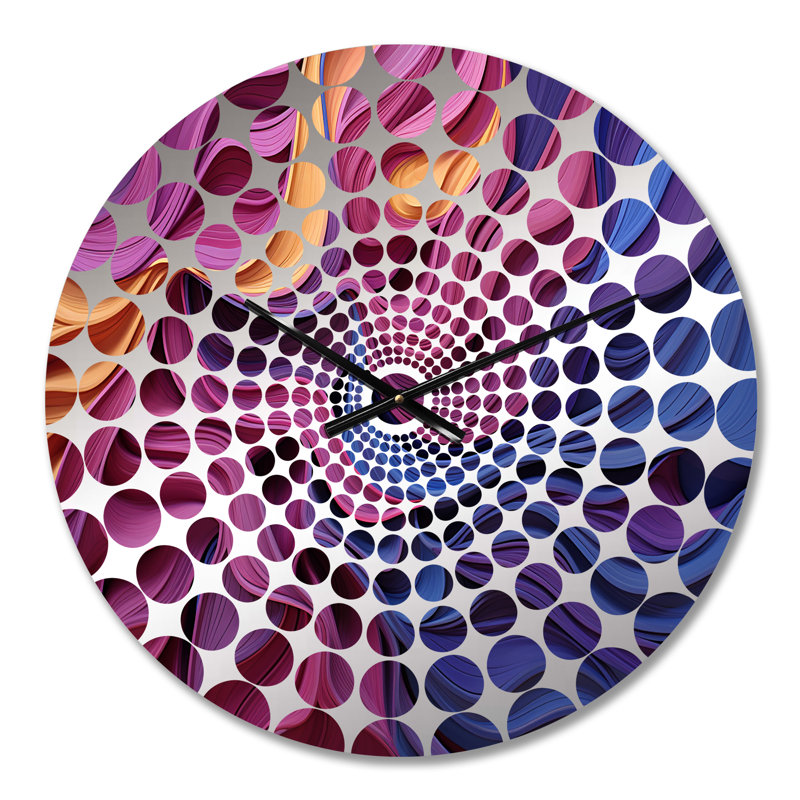 Sydelle - Horloge murale géométrique abstraite, Médium