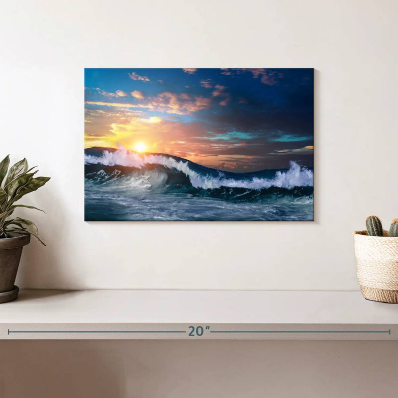 Alvord Splashing Sea Waves, 8" H x 12" W