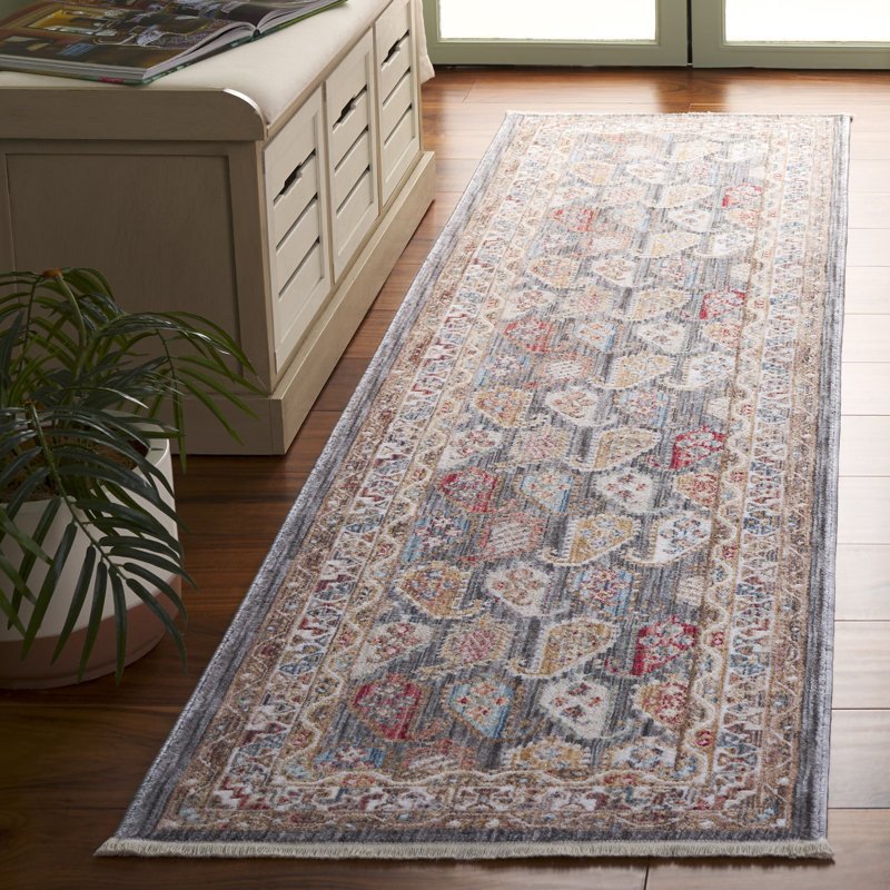 Paisley 862 Performance Paisley Rug, Runner 2'3" x 8'