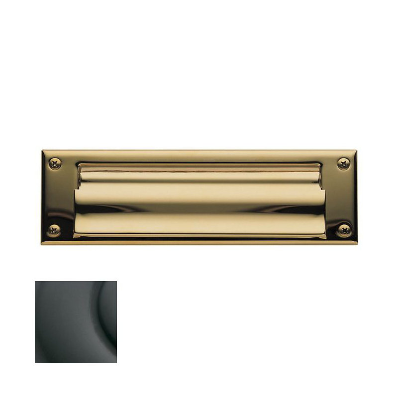 10 in x 3 in Brass Mail Slot, Oil Rubbed Bronze