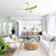 Ventilateur de plafond moderne de 52 pouces avec lumière DEL de 18 W et moteur à courant continu à 3 pales ABS pour la chambre à coucher