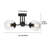 3-Light Modern Globe Glass Semi Flush Mount-2075683591