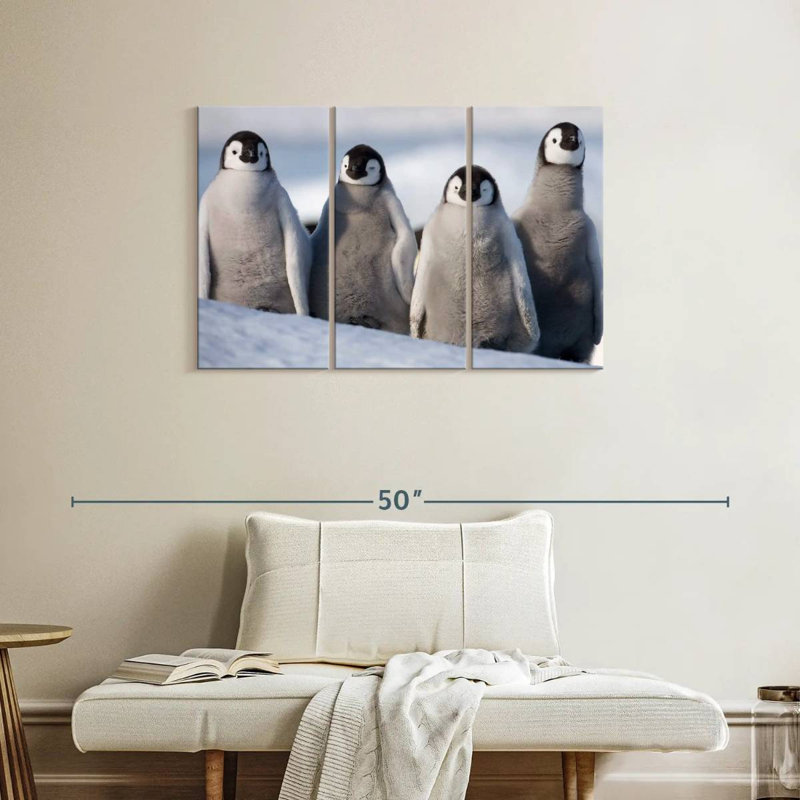 Brampt Emperor Penguin Chick Waddle, 24" H x 38" W