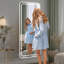 Miroir de plancher 65 po x 24 po à fixation murale à DEL avec lumières, gradation et 3 modes de couleur