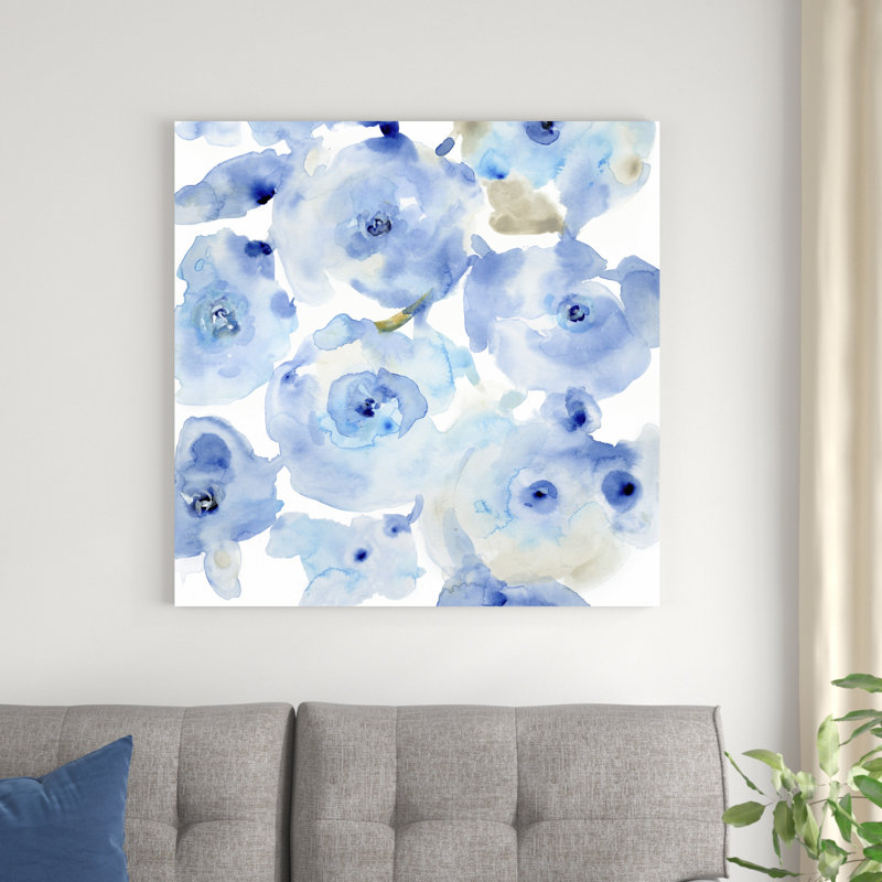 Blue Roses I, H 36 po x l 36 po