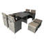Alfino Square 8 - Person 110cm Long Dining Set with Cushions-1885468002-1885468003