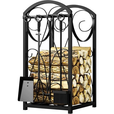 Porte-bûches de bois de chauffage