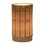 All Weather Wicker Indoor/Outdoor Rechargeable LED Drum Table Lamp, Natural Color