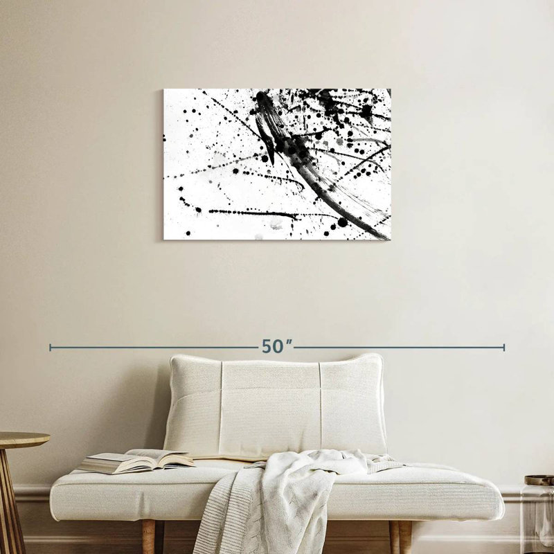 Avery Abstract Black And White, 20" H x 30" W