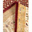 Tapis rouge / beige noué à la main de conception unique 8 pi 1 po x 10 pi 5 po Hayner