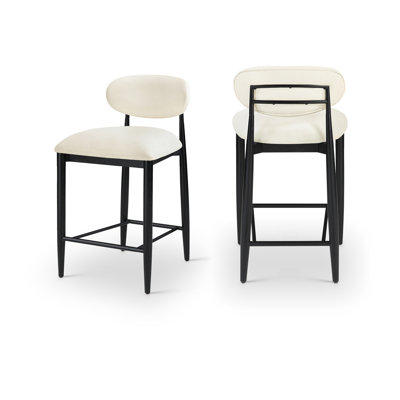 Riccio Vegan Leather Upholstered Stool