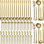 Ensemble de couverts en or 60 pièces, ensemble de couverts en acier inoxydable plaqué or titane, ensemble de couteaux, fourchettes, cuillères, coutellerie pour mariage, fêtes, anniversaire, restauration, va au lave-vaisselle, matériau en acier inoxyd