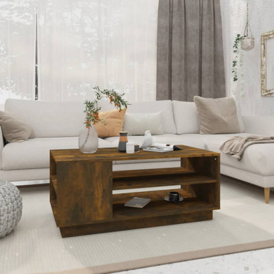 Coffee Table 102x55x43 cm Engineered Wood
