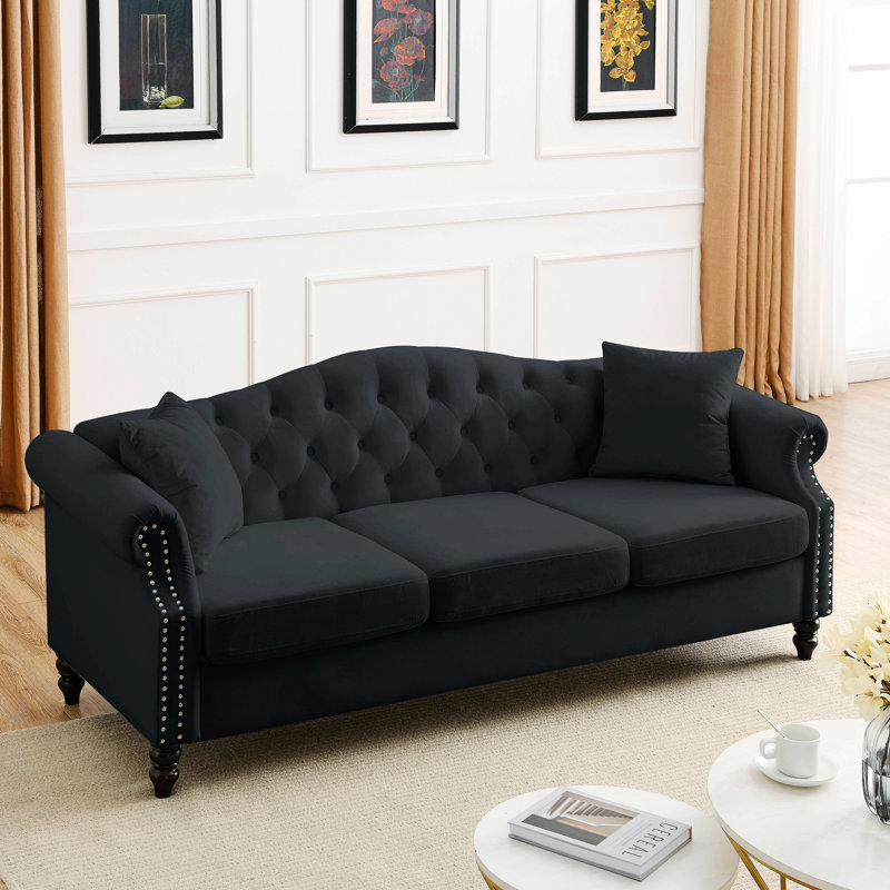 79.01'' Velvet Sofa