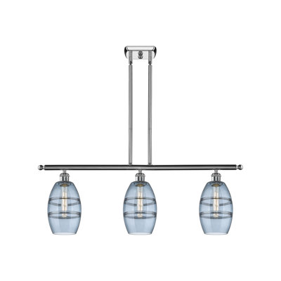 Luminaire suspendu pour îlot de cuisine 3 lumières Dundrod