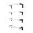 4Pcs Wall Mounted Ladder For Home Safety