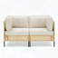 Causeuse modulaire en osier Boho