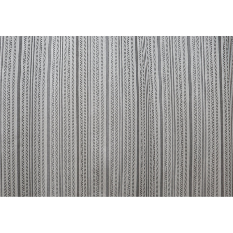 Panneau de jacquard rayé, L 54 po x L 95 po, Argent argent