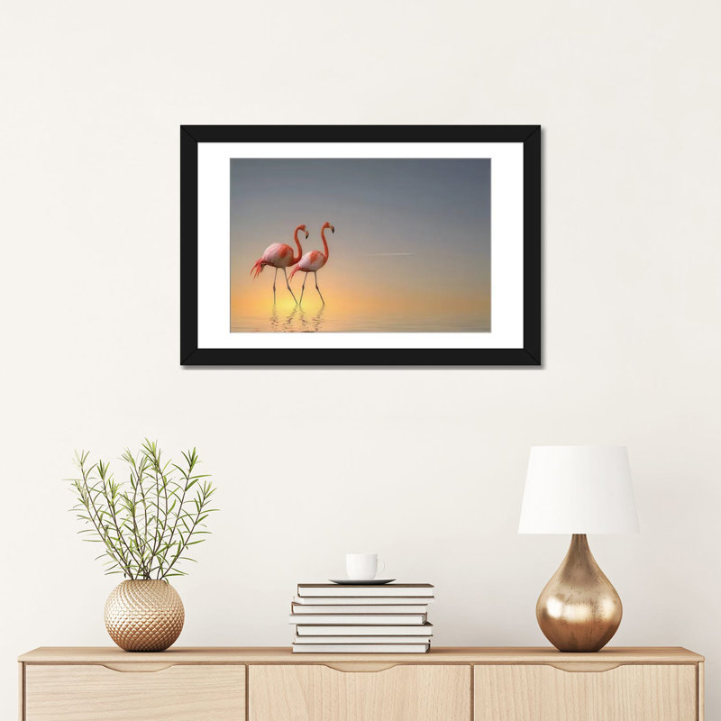 « serenity ii », reproduction de photo horizontale sur toile tendue, H 16 po x l 24 po x P 1 po, Papier d'art encadré noir