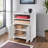 Holtman 4-Open Shelf Storage Cabinet in White Finish, 26'' H X 19.08'' W X 15.70'' D-1787326574