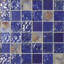Glass Tile Blend 2" x 2" Glass/Seashell Grid Mosaic Wall & Floor Tile