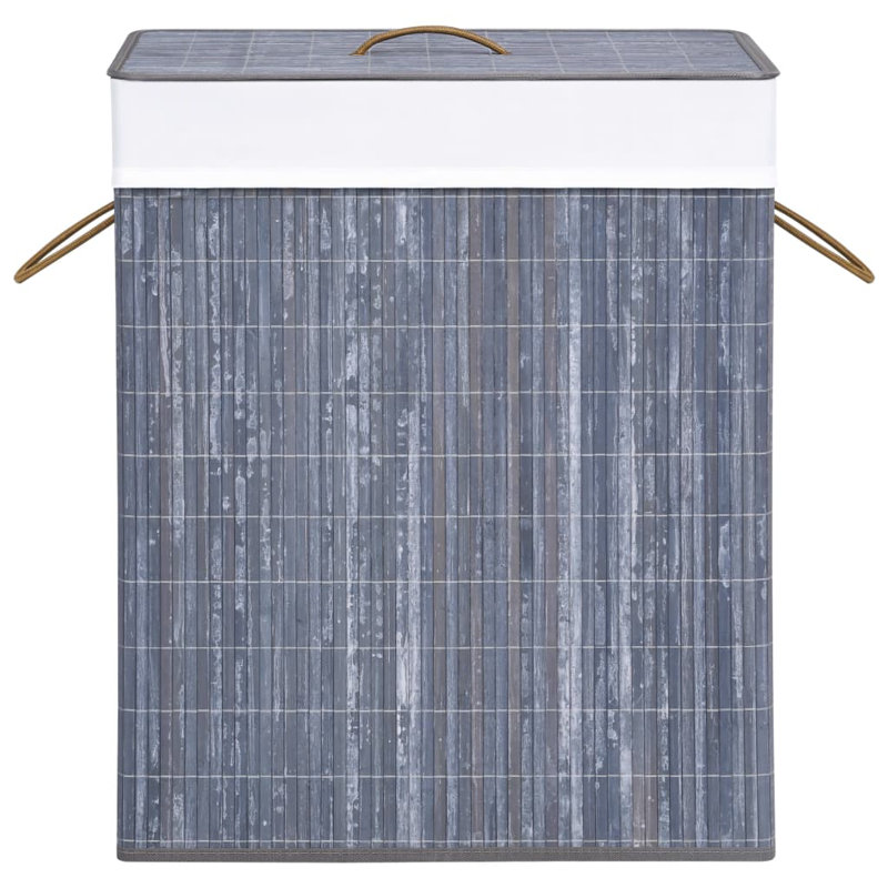 Fabric Laundry Hamper, Large (65.5 cm x 43.5 cm x 33.5 cm), White