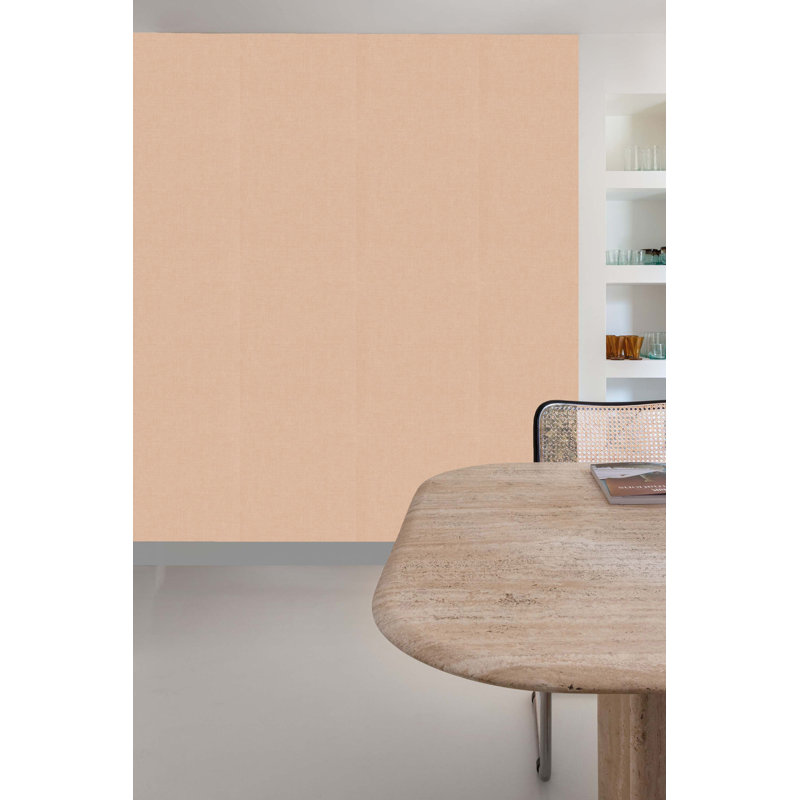 Papier peint texturé non tissé et non collé rose