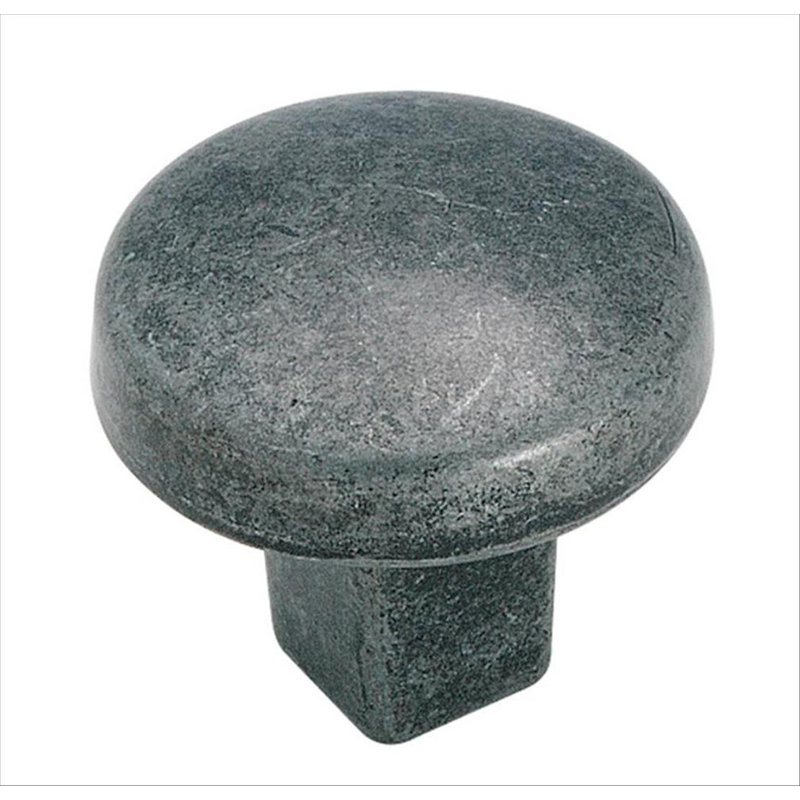 Forgings 1 1/4" Diameter Mushroom Knob, Wrought Iron