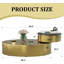 Table basse moderne extensible à 2 niveaux avec plateau rotatif à 360 ° Modern-1407450575
