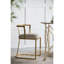 Fauteuil Cavendish 18,5 x 19,5 x 27 po, or vieilli