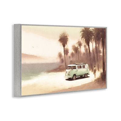 «Stupell Industries Peaceful Beach Travel» par Van Giclee par Noah Bay