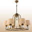 Lustre en métal avec base en verre-1003825834