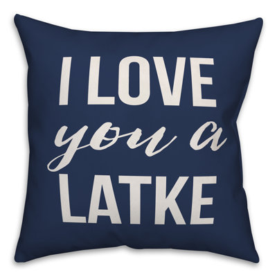  Coussin Love You a Latke