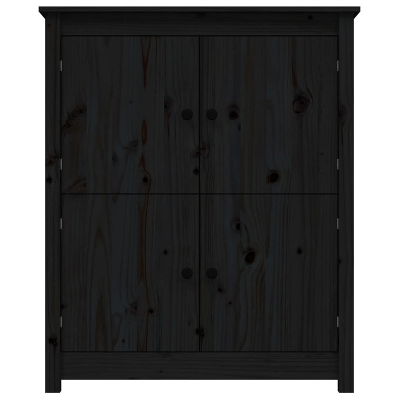 Johnelle 83cm Solid Wood Sideboard, Black