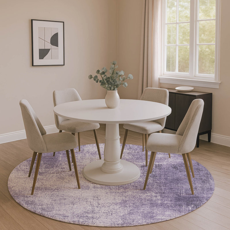 Premium Machine Washable Jakiyra AMF1903 Modern Rug, Round 8'