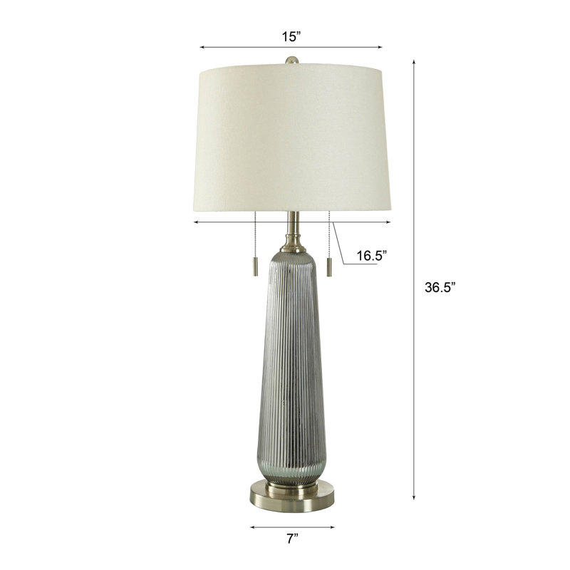 Lampe de table en verre Twedt